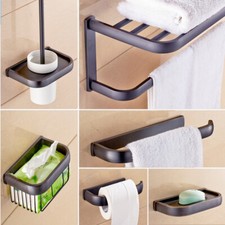 Oil Rubbed Bronze Bathroom Hardware Set Bath Accessories Towel Bar Paper Holder