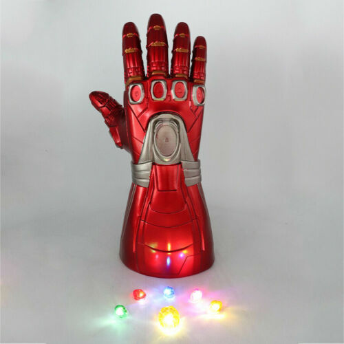 Kid Size Infinity War Gauntlet LED Light Stone Glove Halloween Iron Man Costume - Photo 1 sur 5