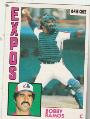 FREE SHIPPING-MINT-1984 O-Pee-Chee #32 Bobby Ramos EXPOS PLUS BONUS CARDS