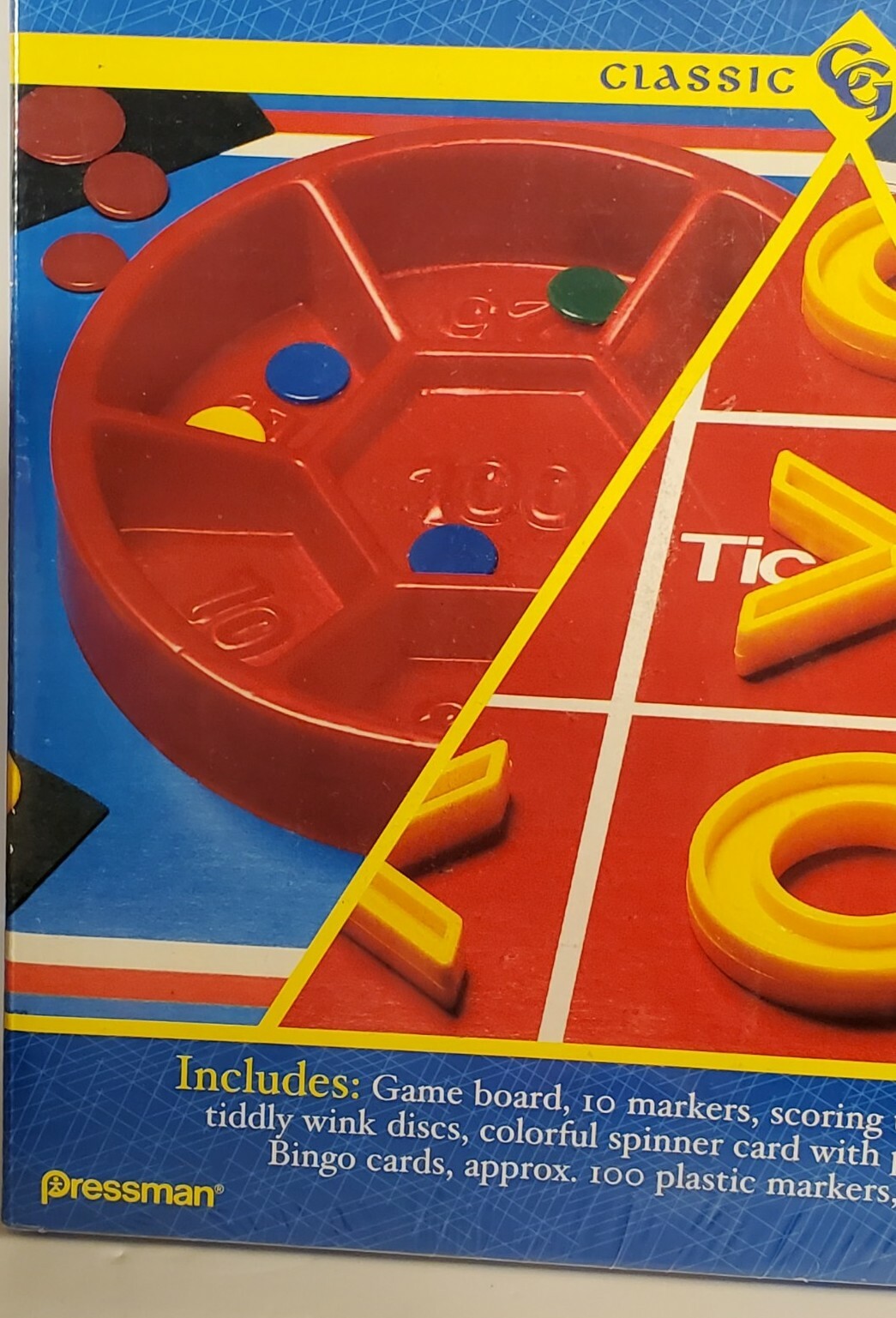 Tic Tac Toe/Bingo/Tiddly Winks Game by Pressman~ NEW, SEALED | eBay
