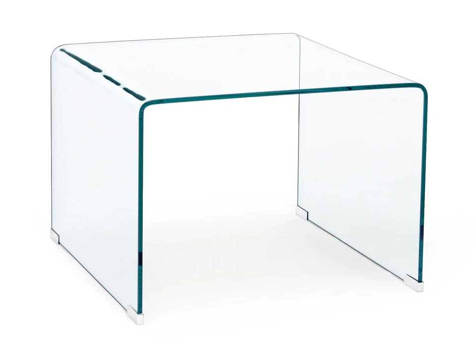 Mesa Pequeña De Sofá Salón Cuadrado de Vidrio Moderno Design Iris 60X60 - Imagen 2 de 4