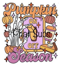 Sublimation Print Pumpkin Season Switch Ready to Press Heat Transfer