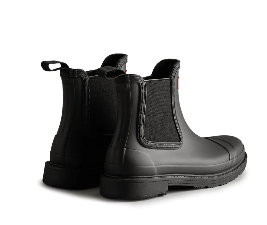 New Hunter Boot Womens US Sz 5 Black Commando Chelsea Rain