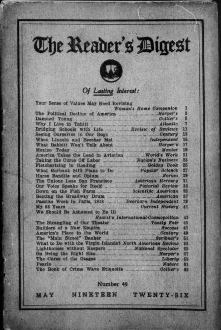 THE READER'S DIGEST 1920S 92 Choice Issue Collection On USB Thumb Drive - Image 4 of 4