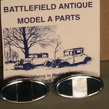 1928-1931 Model A Ford Ratrod Streetrod Bumper Clamps Stainless Steel Set/2. 1PR