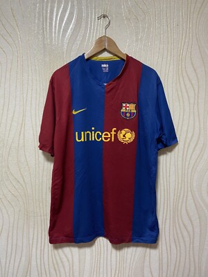 BARCELONA 2006 2007 HOME FOOTBALL SHIRT SOCCER JERSEY NIKE 146980
