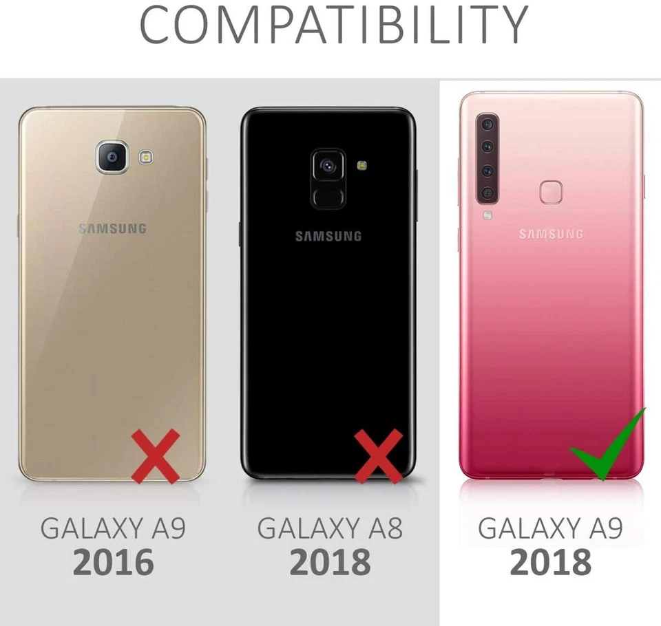 Funda Kwmobile Compatible con Samsung Galaxy A9 2018 Cristal TPU Silicona Foto 3 de 4