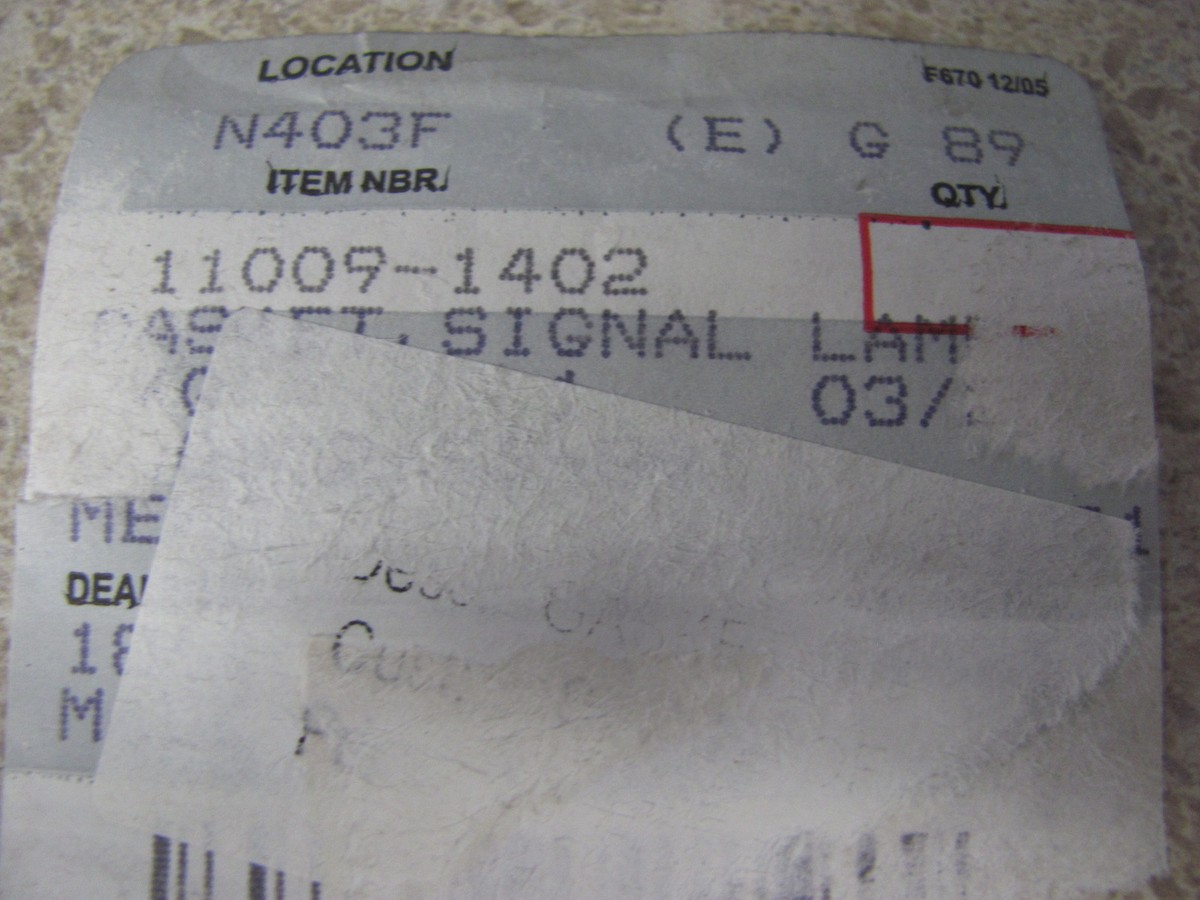 NOS OEM Kawasaki Signal Lamp Gasket 1984-00 Ninja ZX6R ZX7R