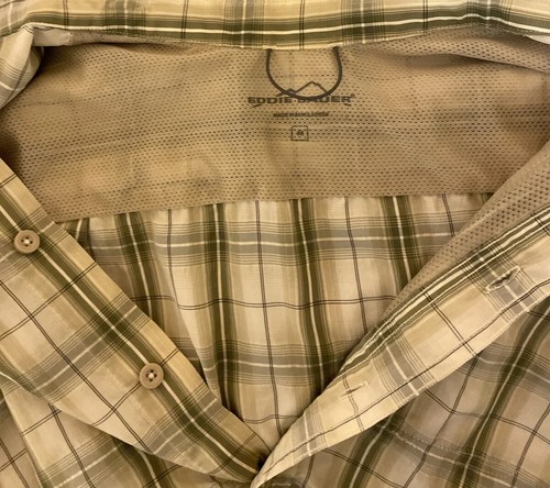 Men’s Eddie Bauer M Fishing/Casual Shirt, Pockets, lightweight, SS, Plaid, VGC.C - Picture 16 of 17