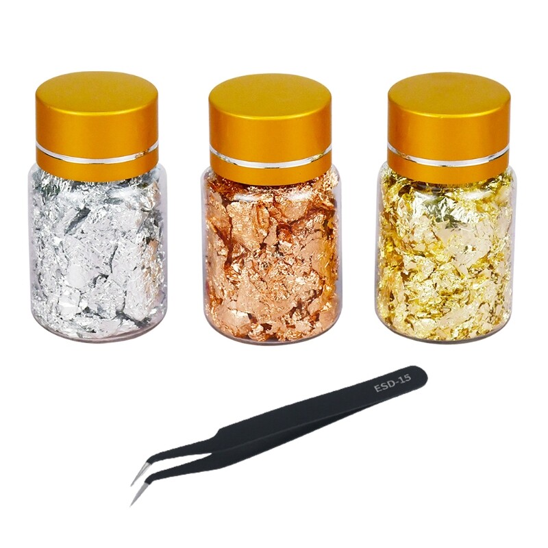 Multifunctional Gold Foil Resin Epoxy Mold Filling Material Manicure Supplies