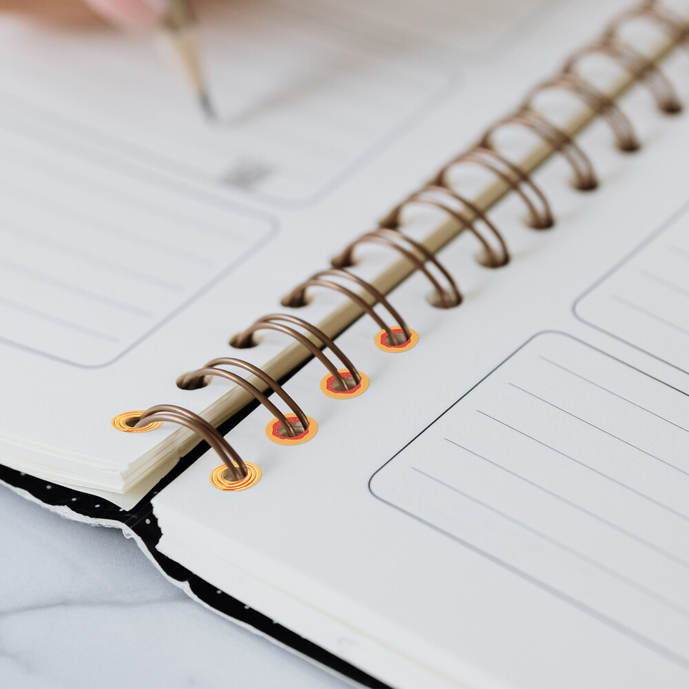 280 Pcs Paper Hole Reinforcement Labels Looseleaf Stickers Binder