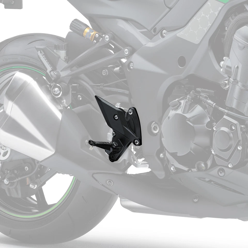 Soporte de pedales de estriberas delanteras apto para Kawasaki Z1000 ZR1000 2010-2021 Foto 3 de 4