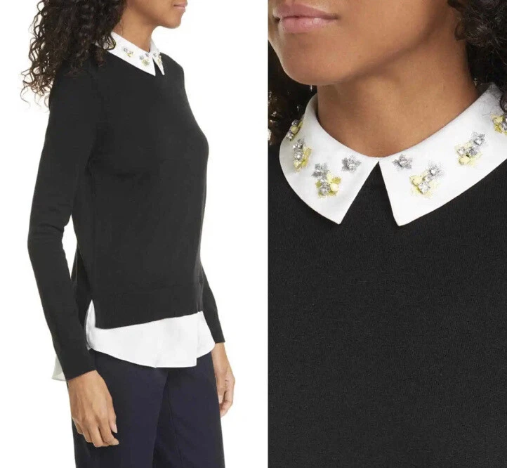 Ted baker embellished collar jumper cheap