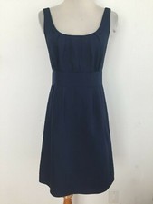 J.CREW Sleeveless Sheath Dress Navy Cotton Size 2
