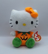 Hello Kitty Halloween Pumpkin TY Beanie Babies Plush 2012 NEW/NOS/NWT