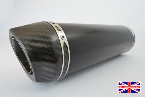 Ducati Monster 796 Exhausts SP Diabolus Ceramic Black Round XLS Carbon Outlet - Picture 7 of 8