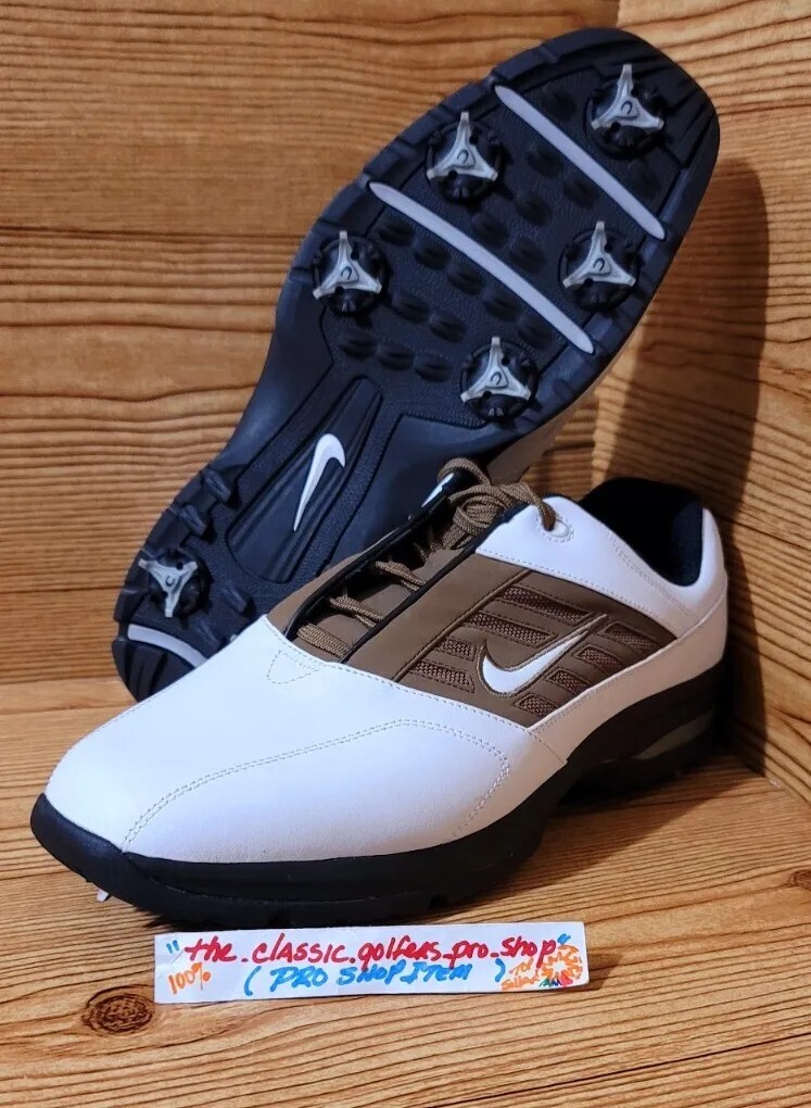 Nike SP4 Sport Performance Golf Shoes White/Tan 11X SHIPS FREE w/BUY