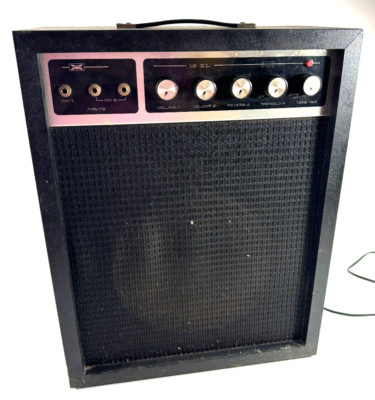 vtg 1970s Sears 15XL Amplifier 2ch Solid State Reverb Tremolo