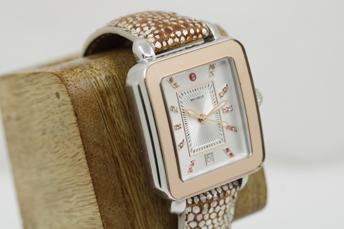 Michele Deco Sport Iridescent Watch Michele Deco Sport Two-Tone Stainless Steel Iridescent  main image 3