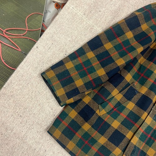 Vintage Pendleton Plaid Jacket Mens Large Plaid 1960s Full Zip Reversible - Picture 5 of 11