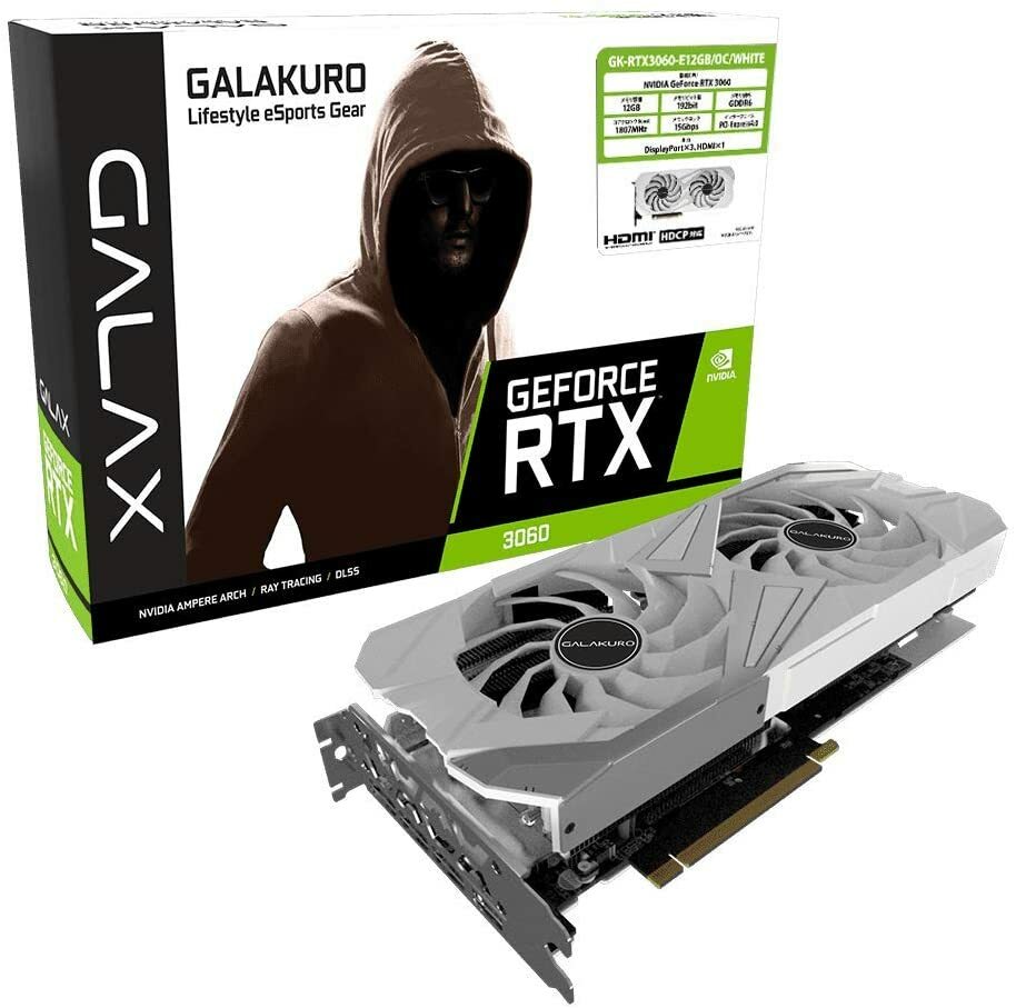 NVIDIA GeForce RTX3060 Graphic Board GDDR6 12GB GK-RTX3060 NVIDIA GeForce RTX3060 Graphic Board GDDR6 12GB GK-RTX3060
