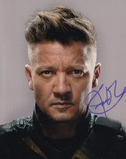 JEREMY RENNER signed autograph 20x25cm AVENGERS in person autograph HAWKEYE ACOA