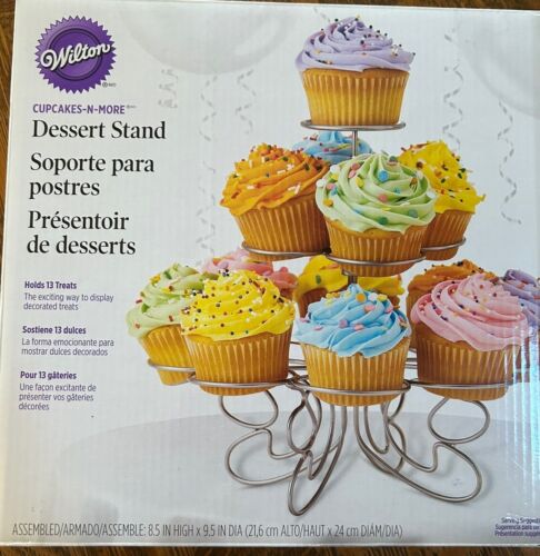 WILTON brand 13 Cupcakes 'n More Dessert Stand Holder Display Complete