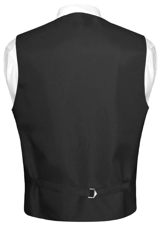 Conjunto de chaleco y corbata a cuadros Vesuvio Napoli negro rojo blanco para hombre talla 3XL Foto 2 de 4