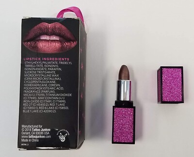 New Tatoo Junkee Party Time -Mocha- Metallic Lipstick 0.134oz/3.8g - Ships Free