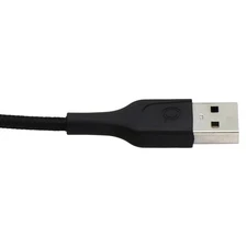 Quikcell 3Ft Braided USB-A to USB-C Charging Cable - Black
