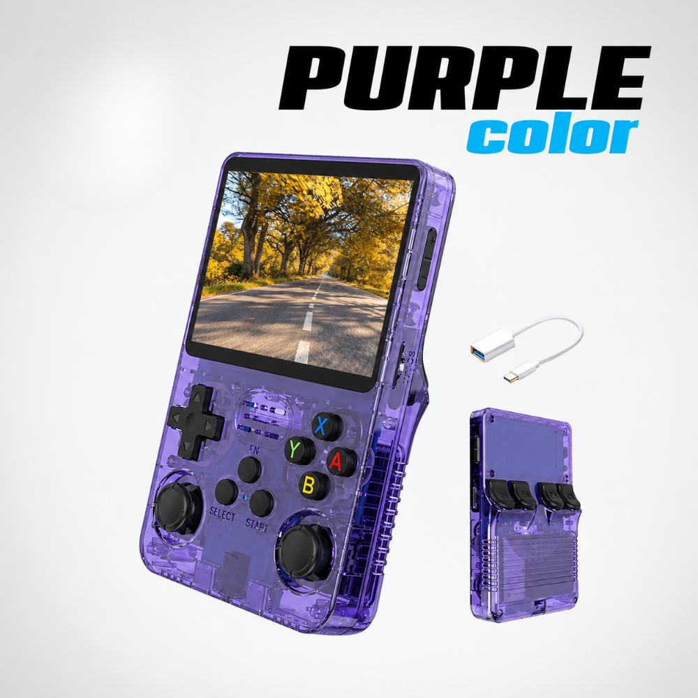 R36S Retro Handheld Game Console 64GB Linux 3.5 Inch IPS Portable Gaming System