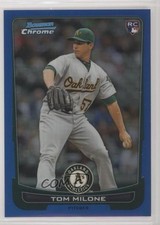 2012 Bowman Draft Chrome Blue Refractor 129/250 Tommy Milone Tom Milone #44 z6b