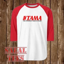 TAMA Drums Men's Raglan Red Size S - 2XL