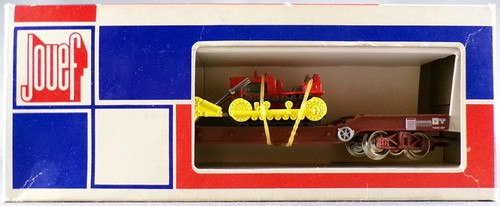 Jouef 6581 Ho Sncf Wagon Plat Surbaissé Type SSyw Transport Hanomag Neuf Boite T | Zustand: Neuf