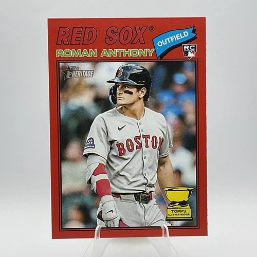 2026 Topps Heritage #86 ROMAN ANTHONY Red Border Variant Rookie Card RC