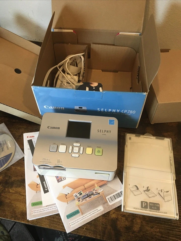 Canon CP780 SELPHY Portable Photo Printer Silver Used Open Box - Image 2 of 4