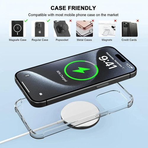 NEW 2 PACK Wireless Charging Pad For Wireless Charging Devices Android & Other - Picture 6 of 6