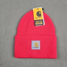 Carhartt Knit Cuffed Beanie A18-R85 Pink Acrylic Winter Hat | New with Tags