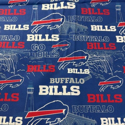 RARE Of  2 Yards/ Buffalo Bills Cotton Fabric