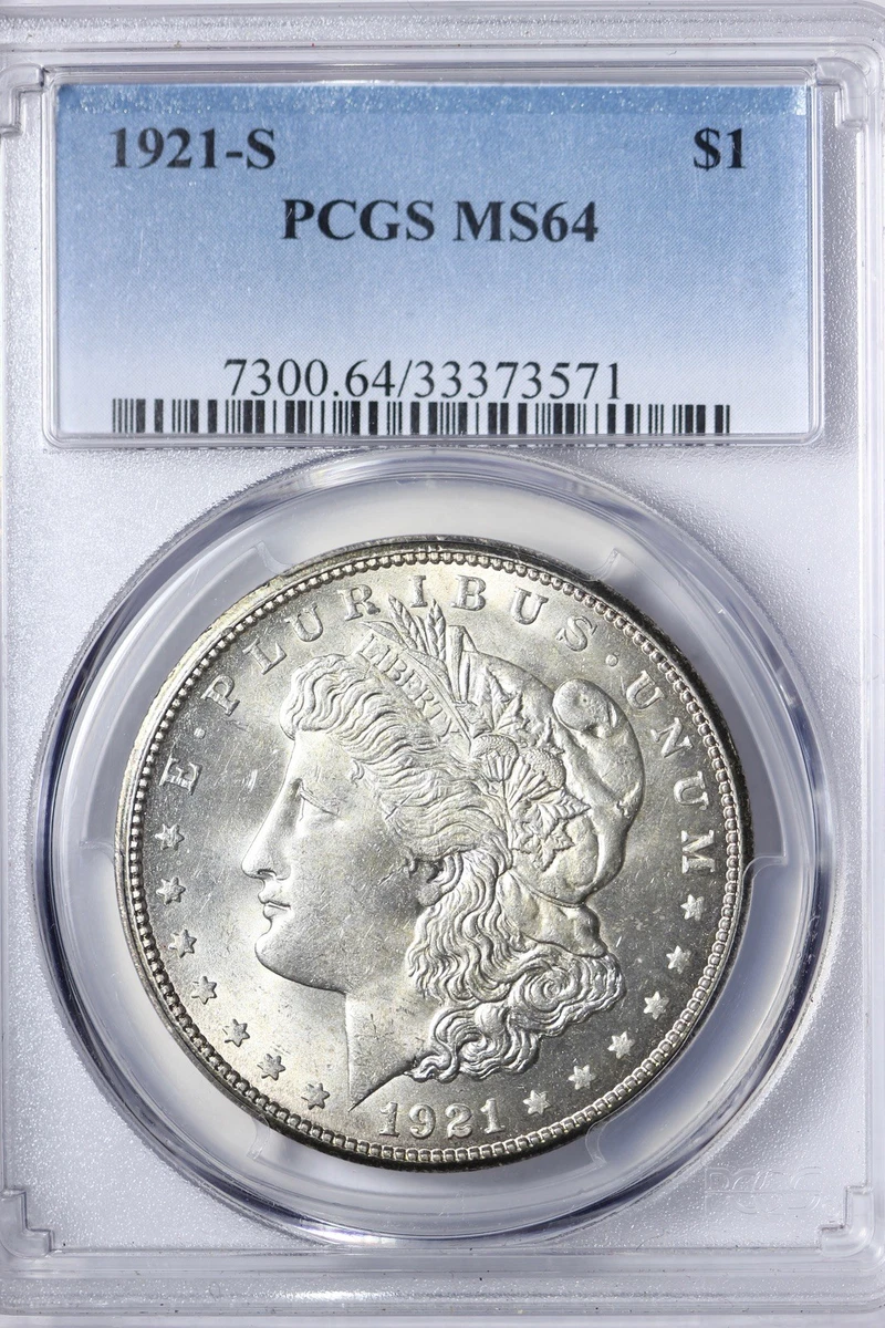MS 64 Graded 1921 Year Morgan US Dollars (1878-1921) for sale | eBay