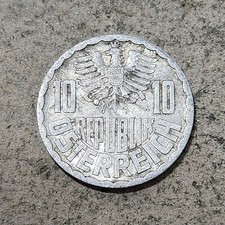 AUSTRIA 🇦🇹 TEN (10) GROSCHEN COIN 1952
