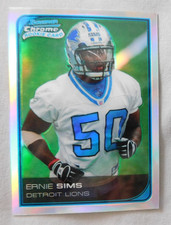2006 Bowman Chrome Refractor #84 Ernie Sims Detroit Lions Rookie RC