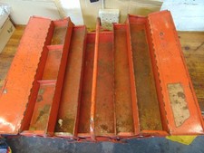 Vintage Blue-point Snap-on Cantilever Tool Box Red Metal Mechanic Toolbox Usa Vintage Blue-point Snap-on Cantilever Tool Box Red Metal Mechanic Toolbox Usa