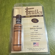 Faulks Deluxe Wood Goose Call 44 New In Package Lake Charles Louisiana USA Made