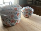Crofton Casserole Pot Dutch Ovens 12 Quart & 4 Quart.  Enamel Dble Handle w/ Lid — photo 6