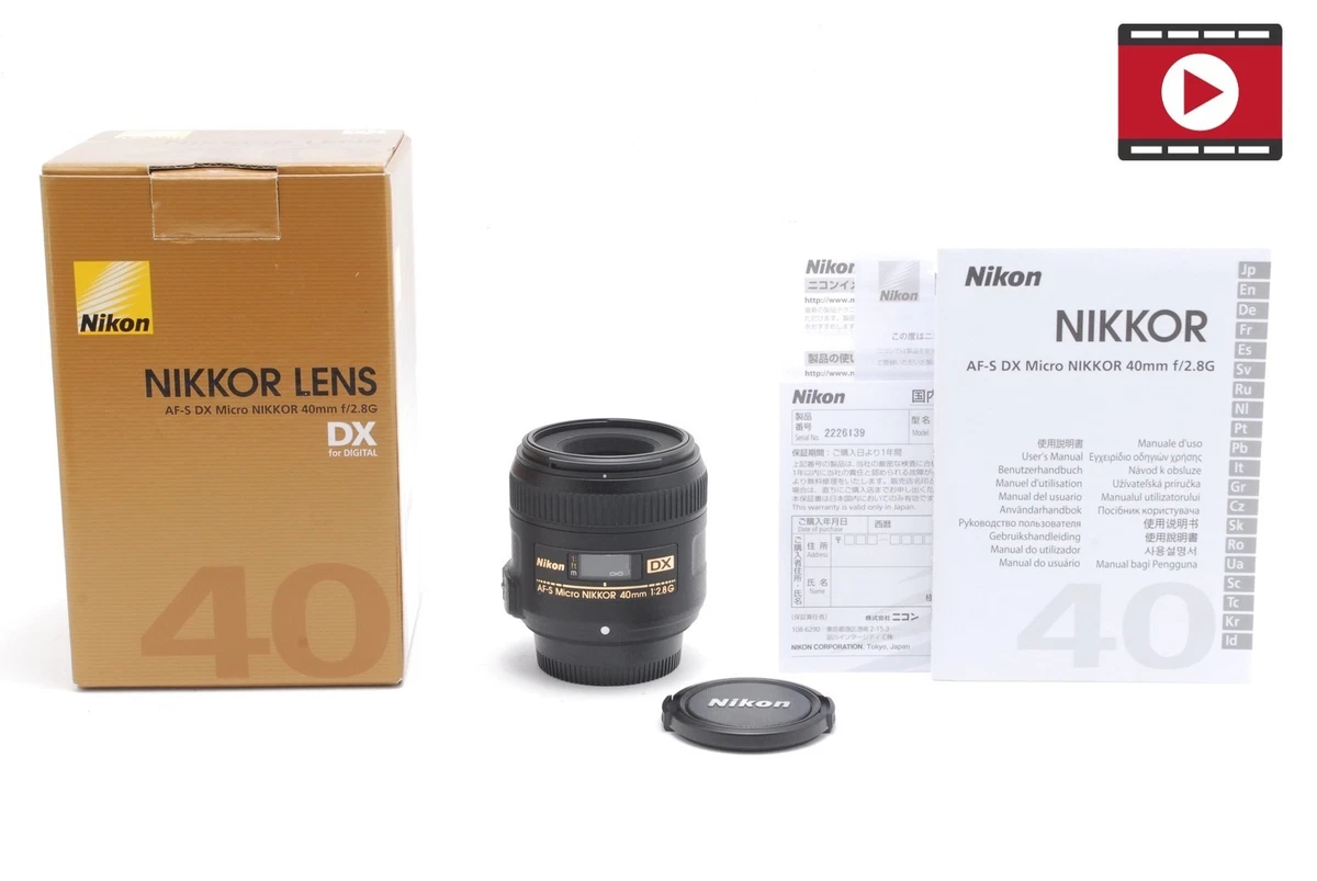 Nikon AF-S DX Micro NIKKOR 40mm f/28G 箱付 Amazon.com : Nikon AF-S