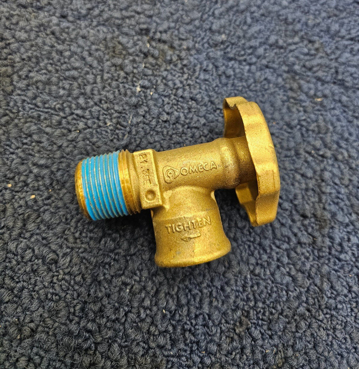 (QTY 4) CAVAGNA OMECA Brass Gate Valve Shut Off Valve, 1" OD Male 3" Length