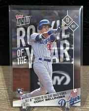 2017 TOPPS NOW #OS-65 CODY BELLINGER 2017 NL ROOKIE OF THE YEAR