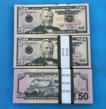 50 Bills 300 Pieces Prop Replica Money for Movies, Parties, Tik Tok, Instagram