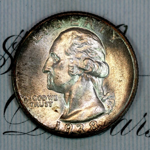 * 1938-S * SUPERB+ GEM BU MS WASHINGTON QUARTER * FROM ORIGINAL COLLECTION